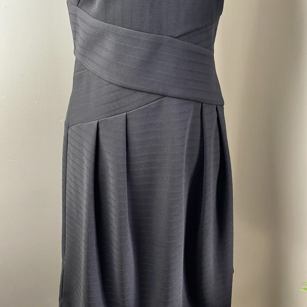 Ann Taylor Bandage Wrap Ribbed Tank Style  Little Black Dress  Size 8